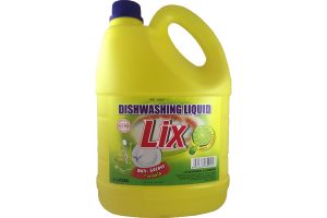 Lix Lemon Dishwashing Liquid 4l